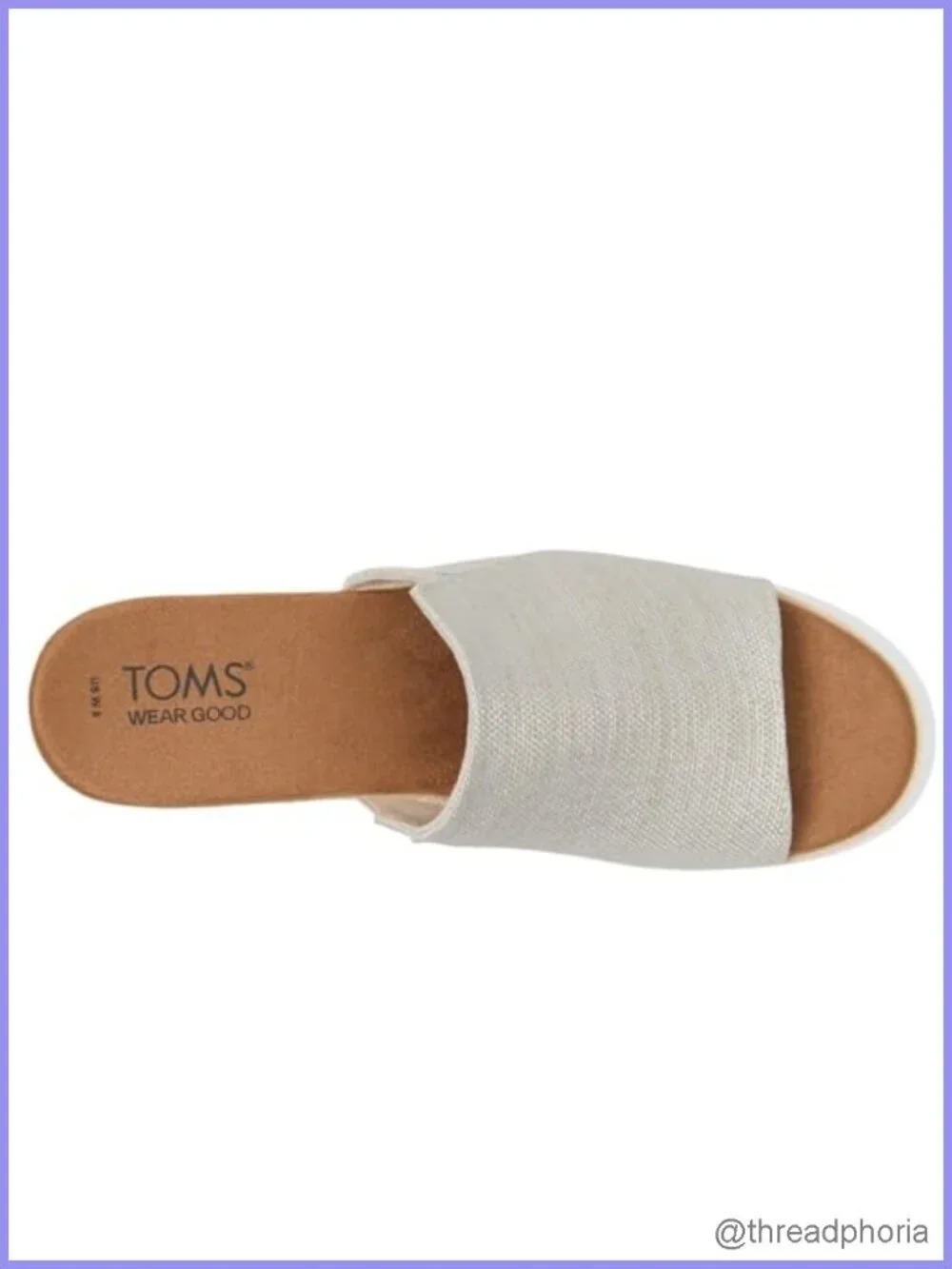 TOMS Women's Diana Mule Wedge Sandal - Textile Upper, Casual Slip-On
